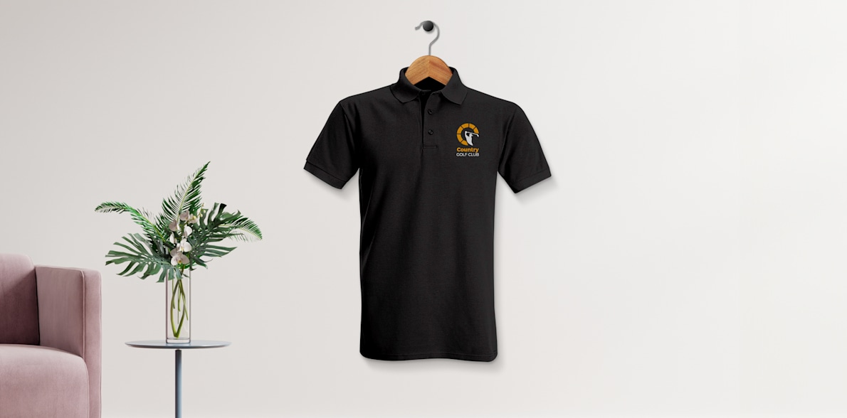 Embroidered polos clearance